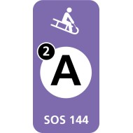8669 D Schlitteltafel mit Piste schwarz (SOS 144)