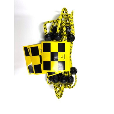 112 Wimpel-Seil / Gefahr / kleine Wimpel / 10 m