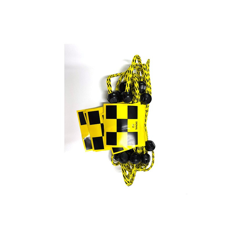 112 Wimpel-Seil / Gefahr / kleine Wimpel / 10 m