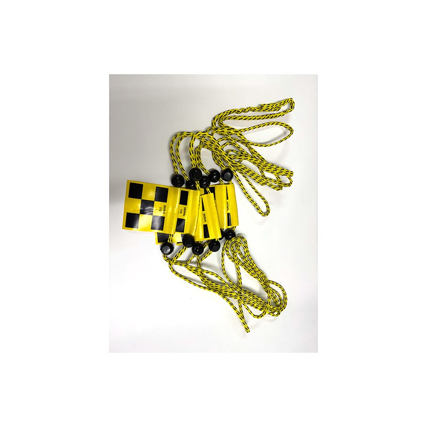 112 Wimpel-Seil / Gefahr / kleine Wimpel / 10 m