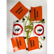 113 Wimpel-Seil / Piste gesperrt / 10 m