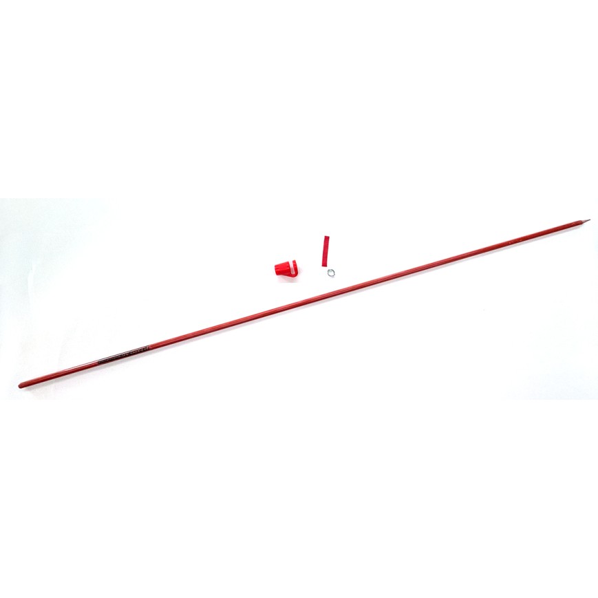 139 Ersatzstöcke Fiberglas rot 175 cm komplett