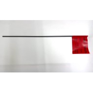 420 E Lawinendienstflaggen / Einzel rot