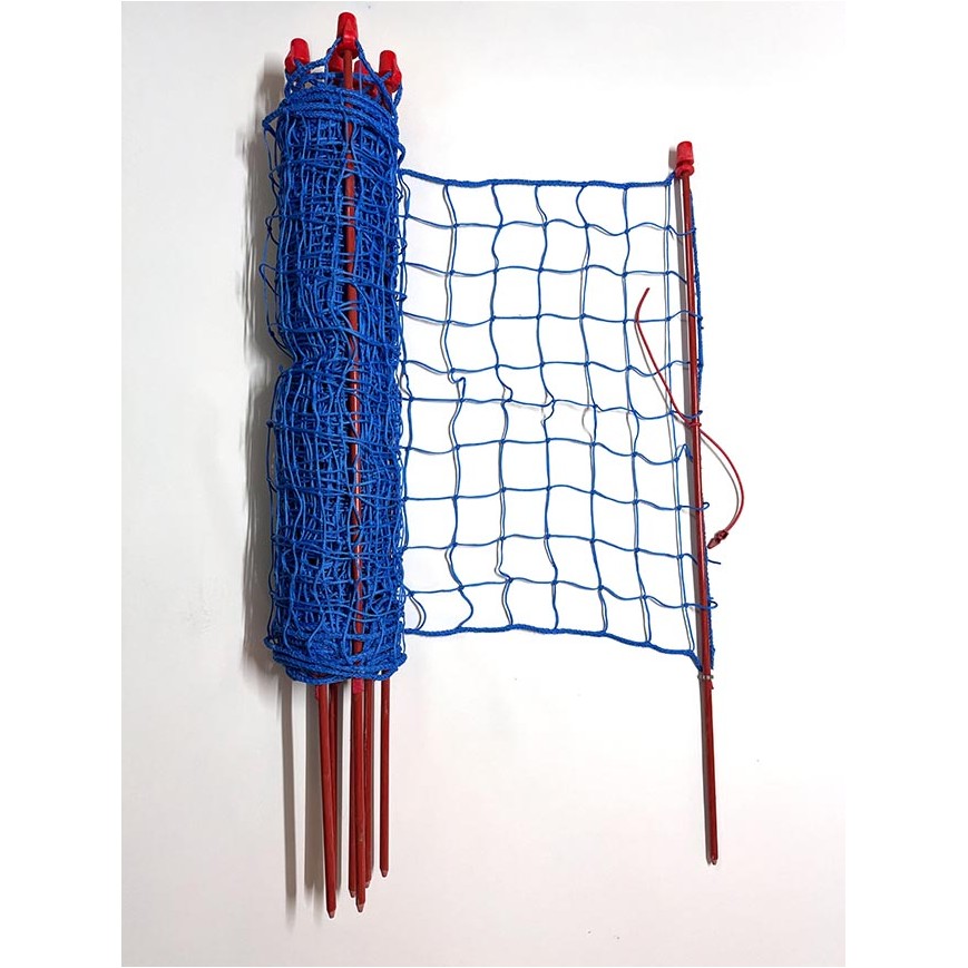 1375 Stocknetz 25 m / blau / 7 Stöcke