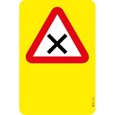 7001 A Gefahrentafel Kreuzung