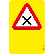 7001 A Gefahrentafel Kreuzung