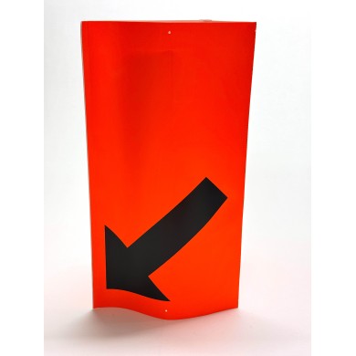 411 Nebel-Flex / Dreieck orange + Pfeil links