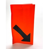 411 Nebel-Flex / Dreieck orange + Pfeil rechts