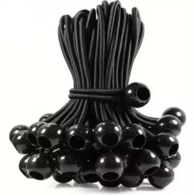 Kugel-Gummi-Halterung kurz / schwarz