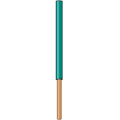 494 Pistenstangen-Hüllen / türkis 100 cm
