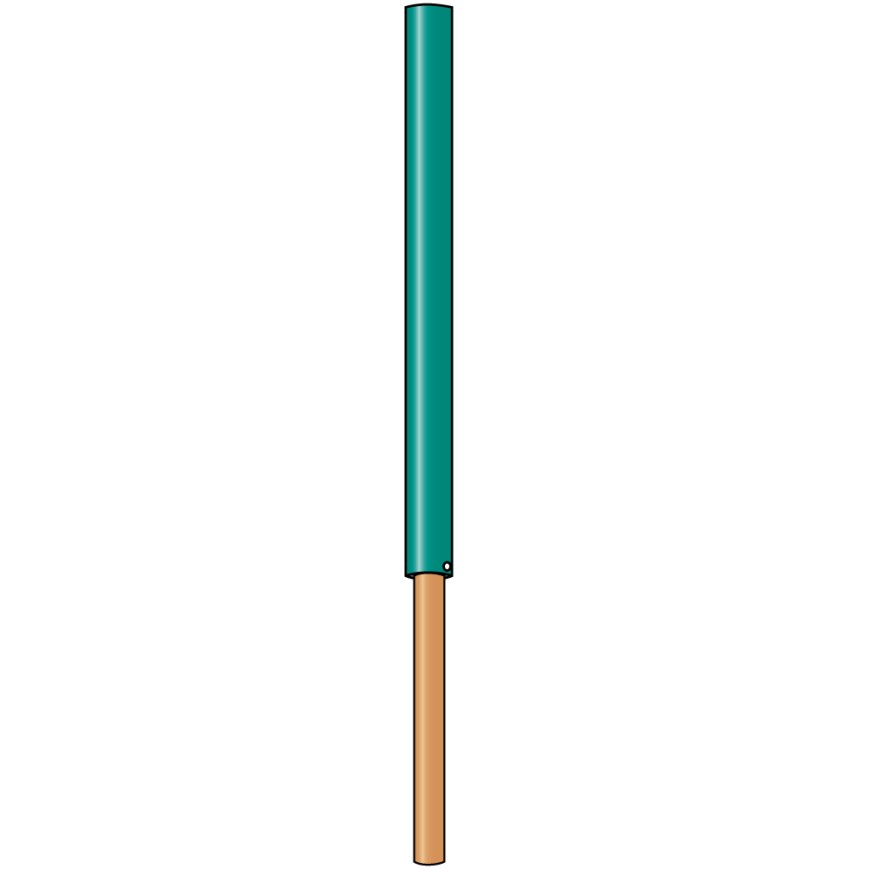 494 Pistenstangen-Hüllen / türkis 100 cm