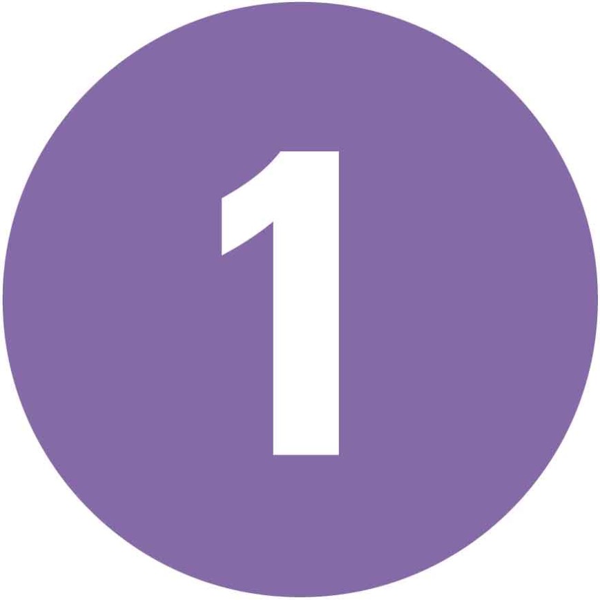 7703 S Pistenmarkierung violet mit Nummer