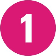 7703 S Pistenmarkierung pink mit Nummer