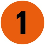 7703 S Pistenmarkierung orange mit Nummer