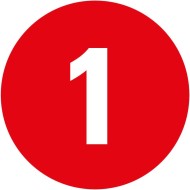 7703 A Pistenmarkierung rot mit Nummer