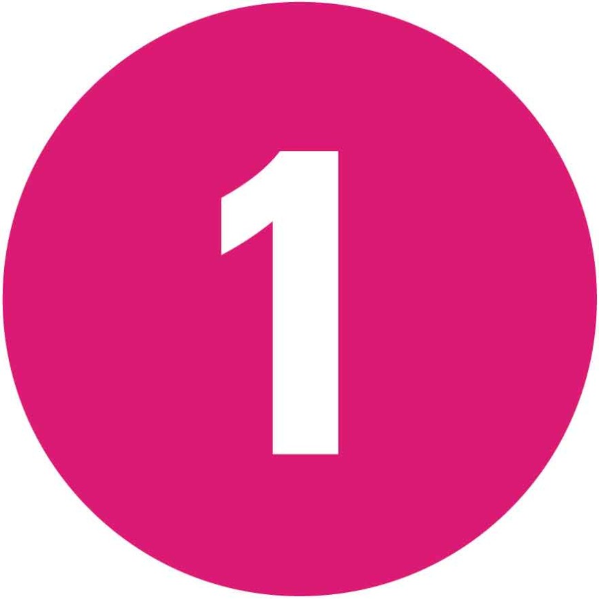 7703 A Pistenmarkierung pink mit Nummer