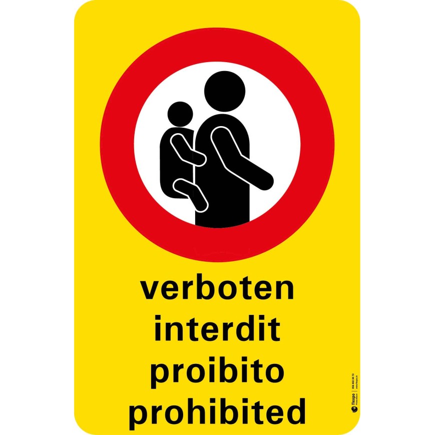 7526 A Anlagetafel Huckepack verboten