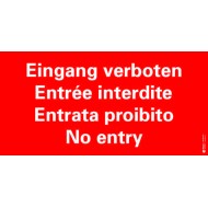 7608 A Anlagetafel Eingang verboten