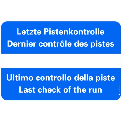 7606 S Anlagekleber Pistenkontrolle blau
