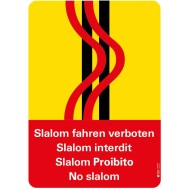 7517 S Anlagekleber Slalom verboten