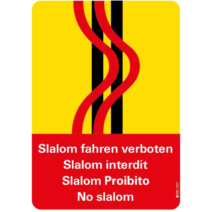 7517 A Anlagetafel Slalom verboten