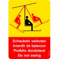7516 A Anlagetafel Schaukeln verboten