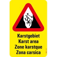7010 A Gefahrentafel Karstgebiet