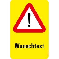 7002 A Gefahrentafel Achtung + Text