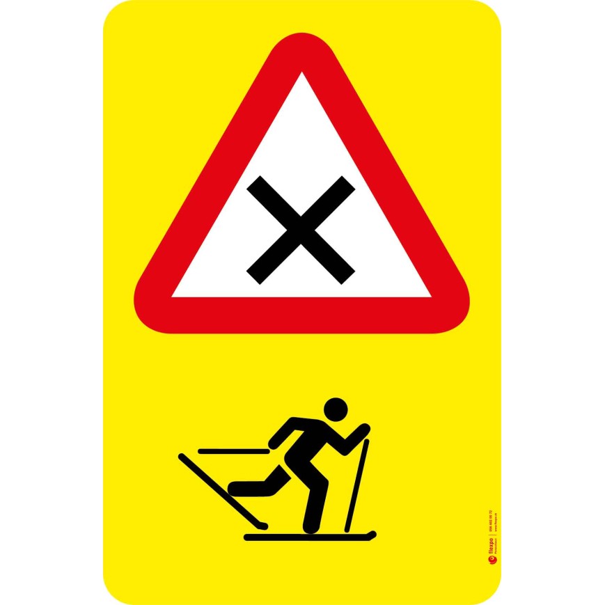 7001 A Gefahrentafel Kreuzung + Pikto