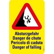 7011 A Gefahrentafel Absturzgefahr