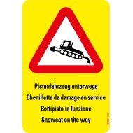 7005 A Gefahrentafel Pistenfahrzeug