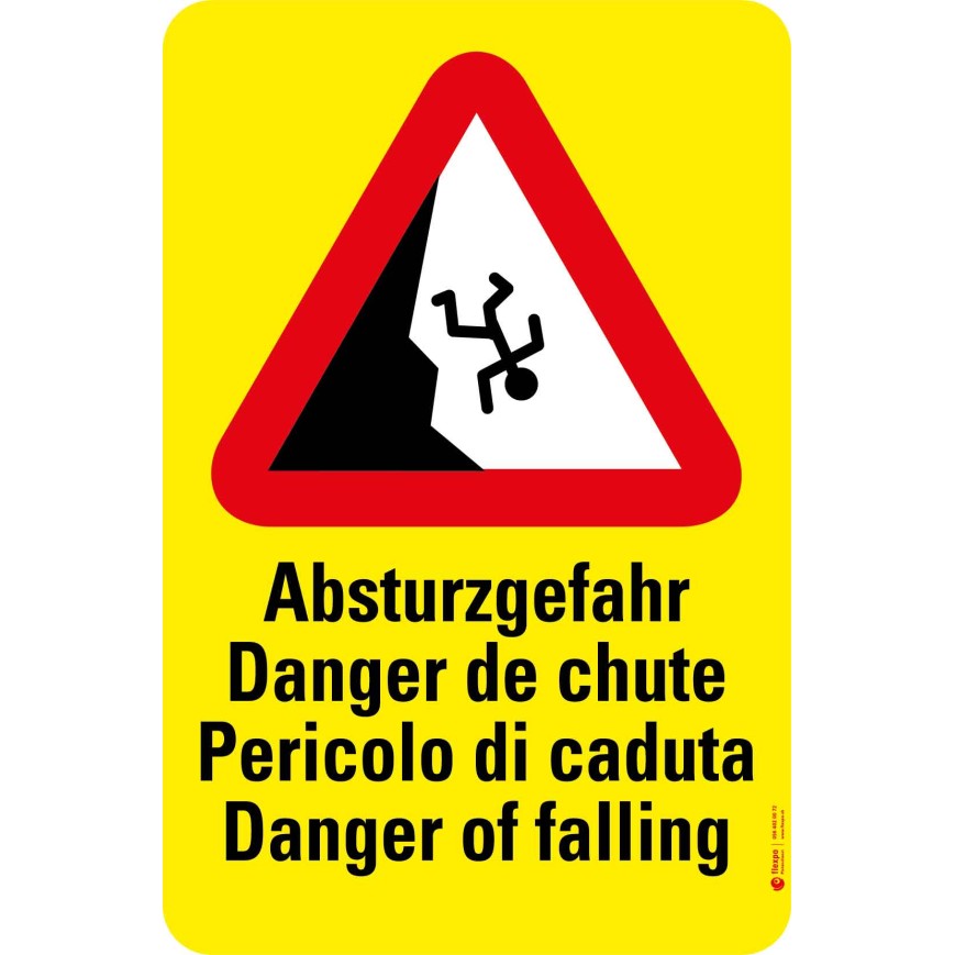 7011 S Gefahrenkleber Absturzgefahr