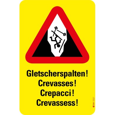 7009 S Gefahrenkleber Gletscherspalten