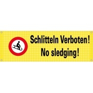 310 GQ Signal-Band montiert auf Stöcke / Verbot