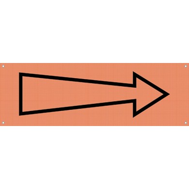 326 LQ Signal-Band montiert auf Stöcke / rechts
