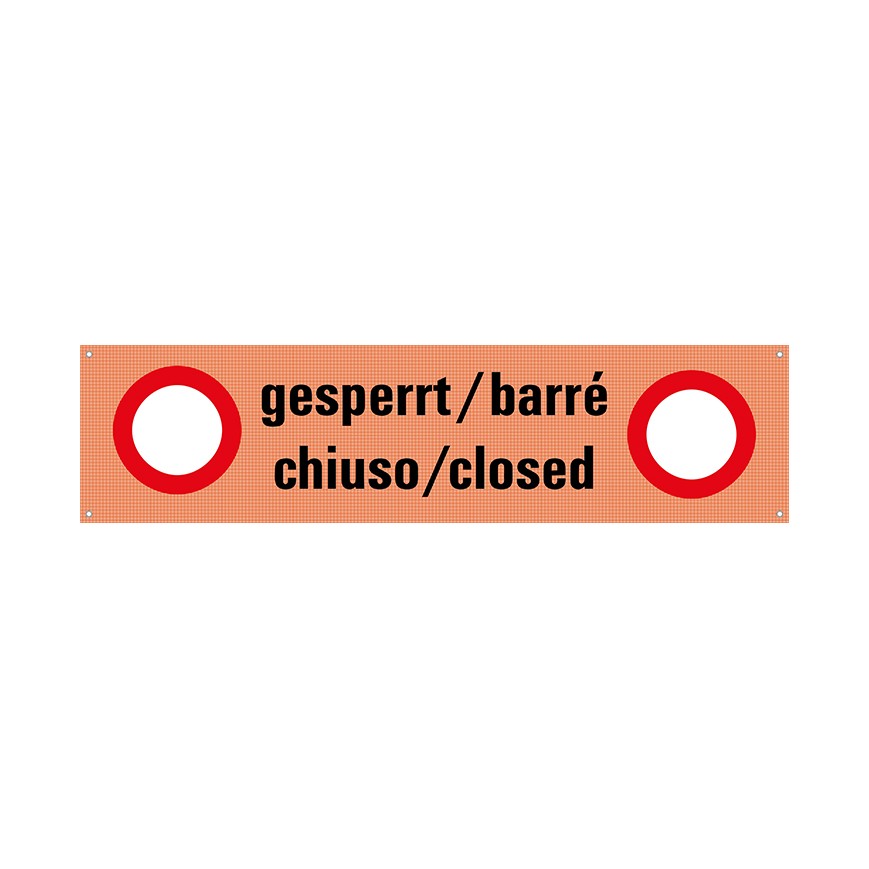 331 LQ Signal-Band montiert auf Stöcke / gesperrt