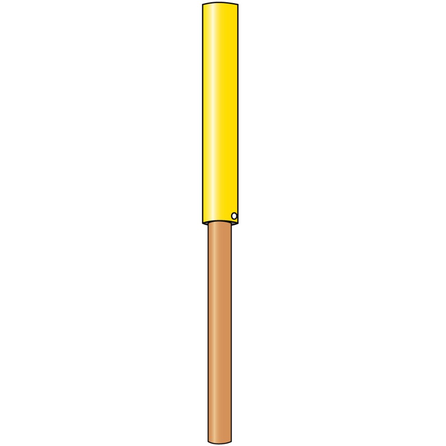 440 Pistenstangen-Hüllen / gelb 50 cm