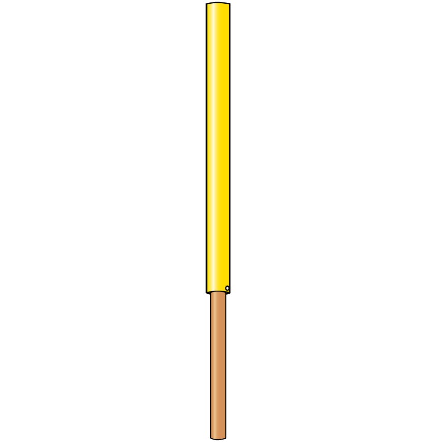 441 Pistenstangen-Hüllen / gelb 100 cm