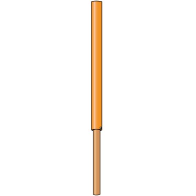 460 Pistenstangen-Hüllen / orange 100 cm