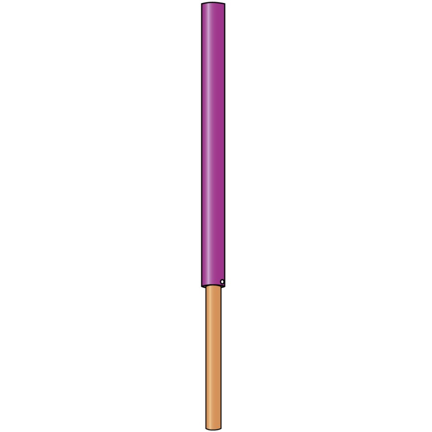 469 Pistenstangen-Hüllen / violett 100 cm