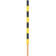 475 Pistenstangen-Hüllen / gelb-schwarz 200 cm