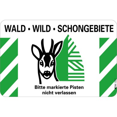 7206 A Hinweistafel Waldschongebiet DE