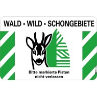 7206 A Hinweistafel Waldschongebiet DE