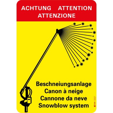 7413 A Warntafel Beschneiungsanlage