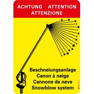 7413 A Warntafel Beschneiungsanlage