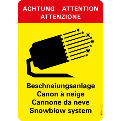 7412 A Warntafel Beschneiungsanlage