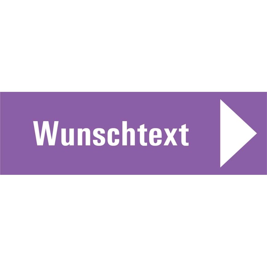 7707 A Richtungspfeil rechts violett mit Text