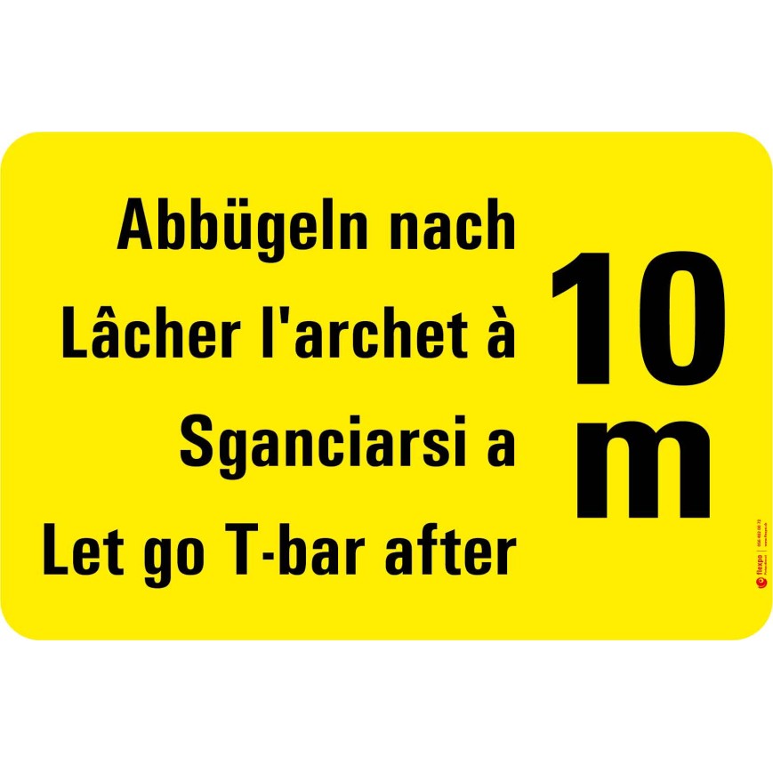7303 S Warnkleber Abbügeln nach 10 m