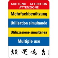 7418 S Warnkleber Mehrfachbenützung