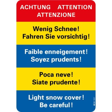 7416 S Warnkleber Wenig Schnee